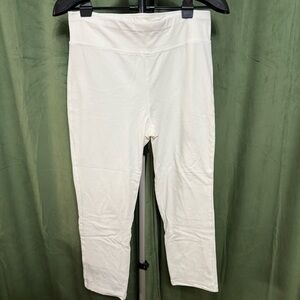 White High-Waisted Leggings